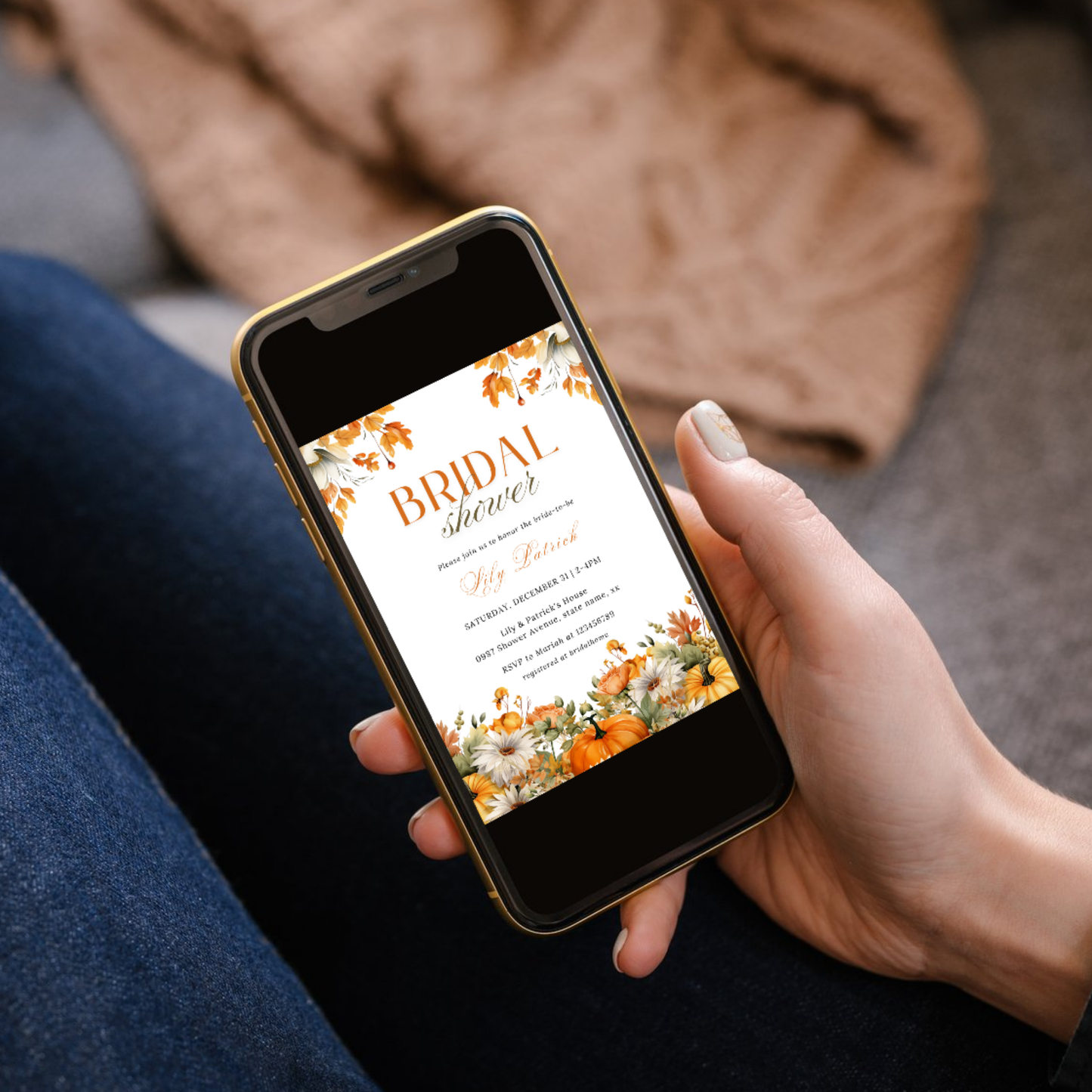 Fall Bridal Shower Invitation - #1