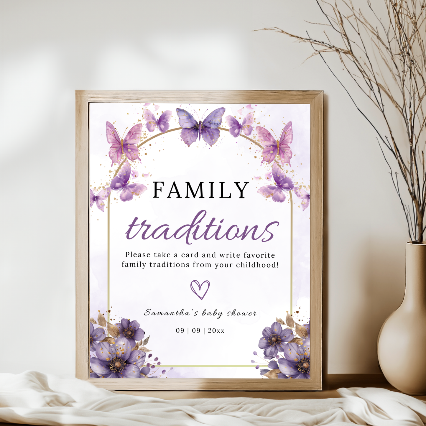 Family Tradition Table Sign - Enchanted to Meet You