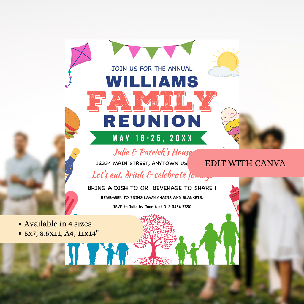 Family Reunion Flyer Template