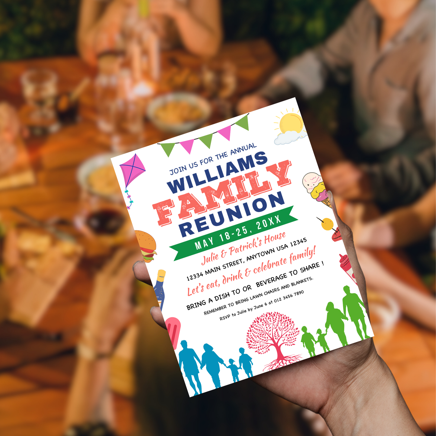 Family Reunion Flyer Template
