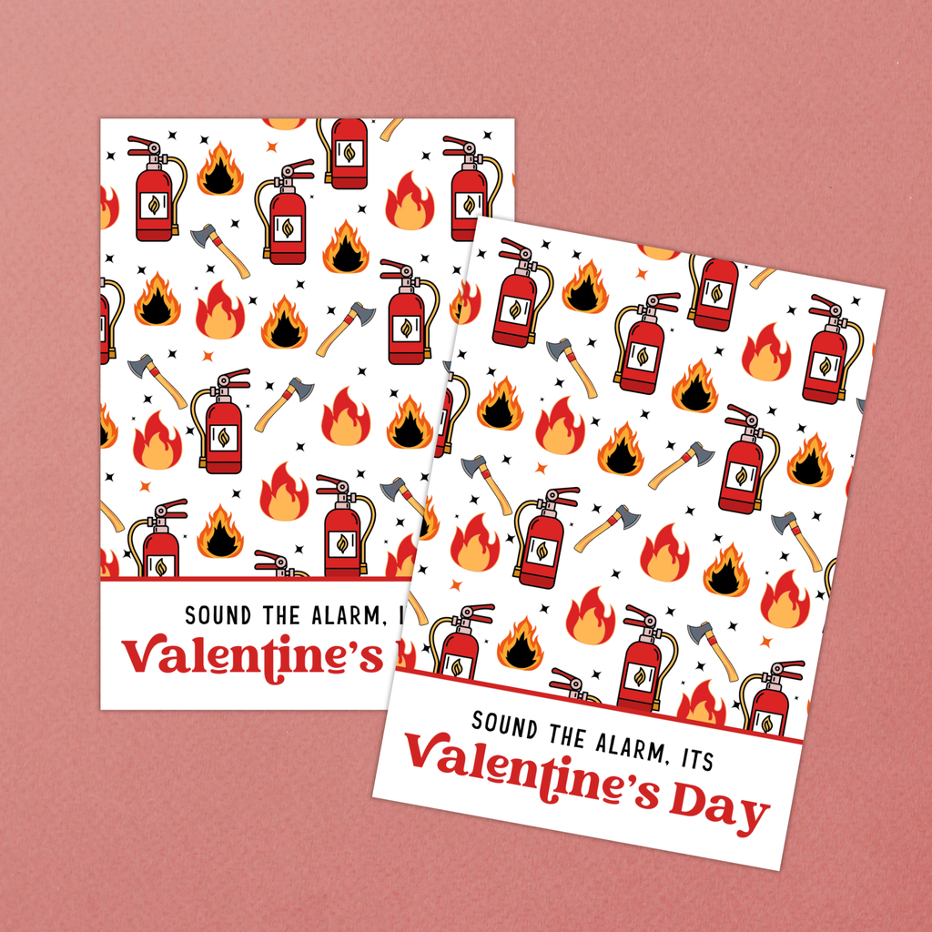 Firefighter Cookie Card