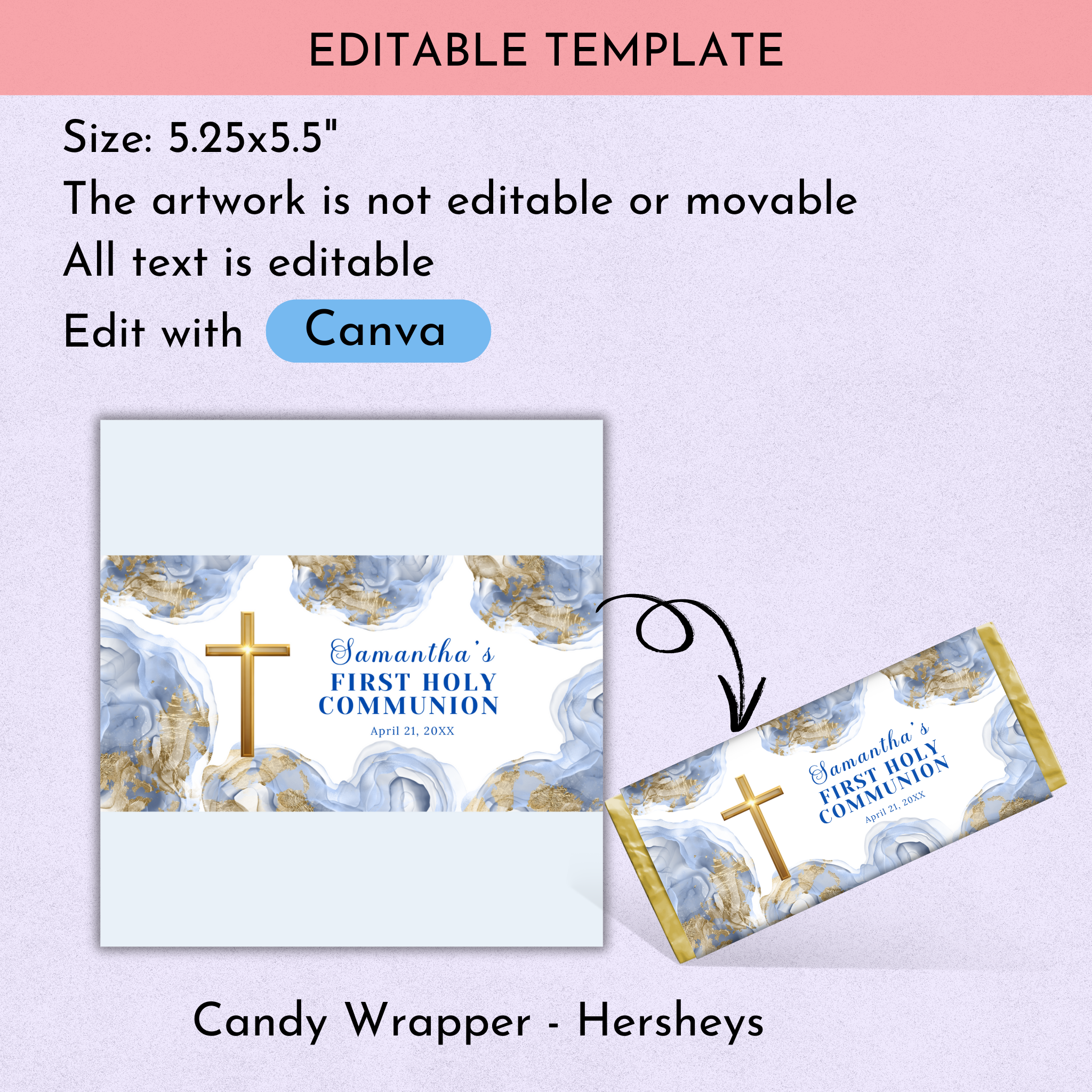 1st Communion Favor Bundle - Blue