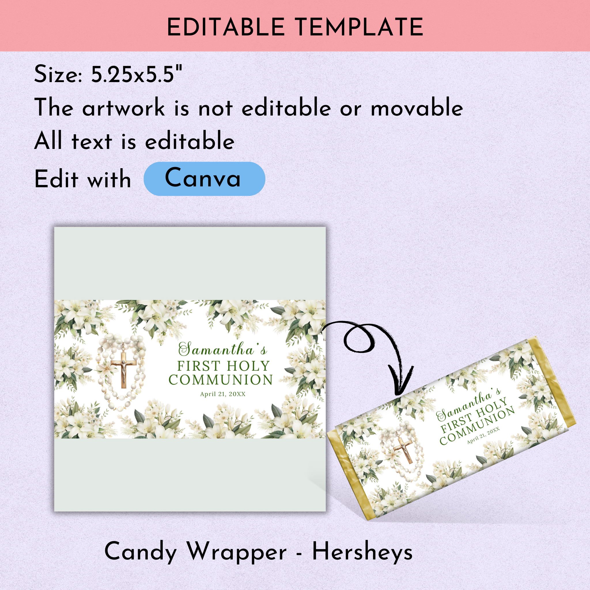 1st Communion Favor Bundle - Green