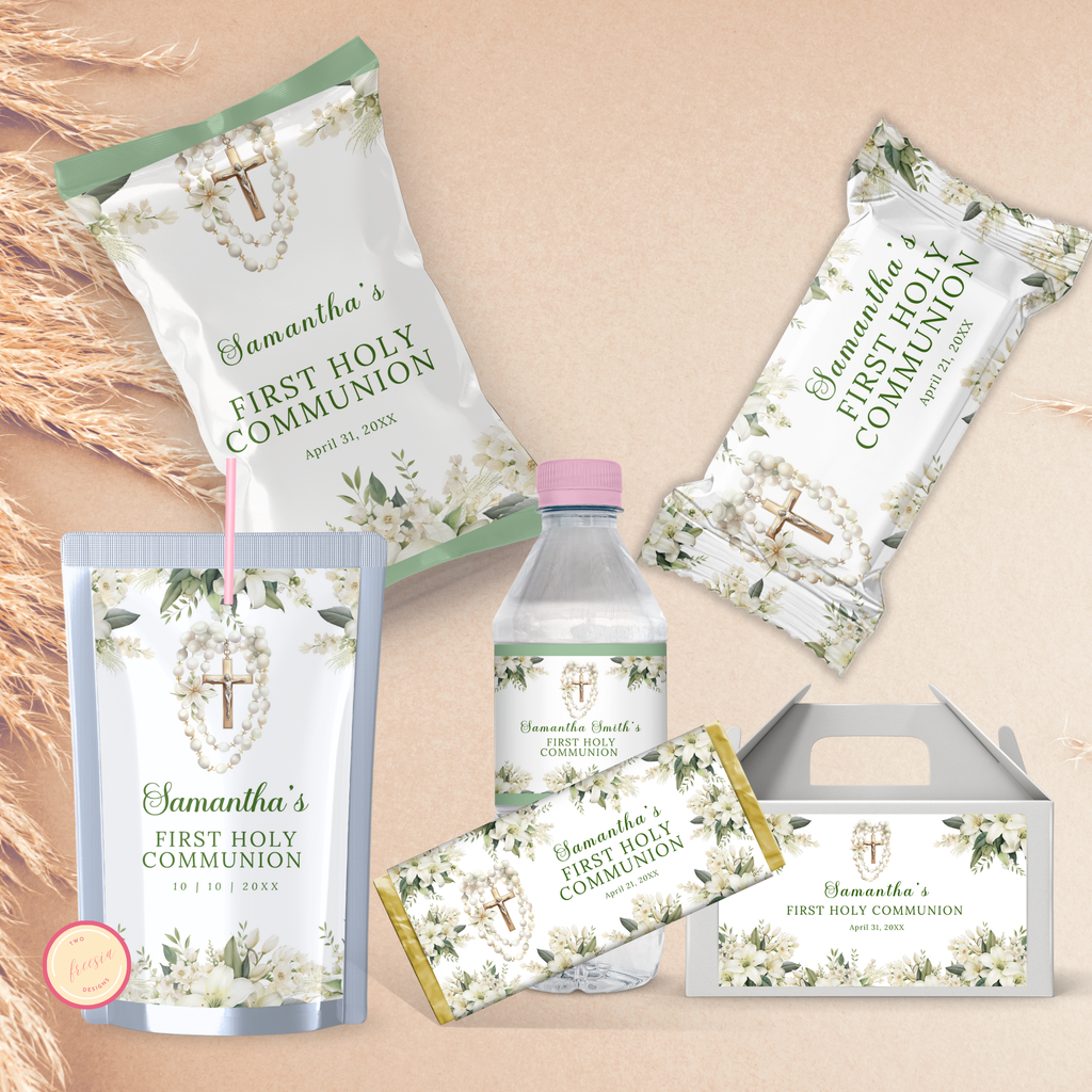 1st Communion Favor Bundle - Green
