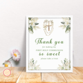 1st Communion Thank You for Coming Sign - Green