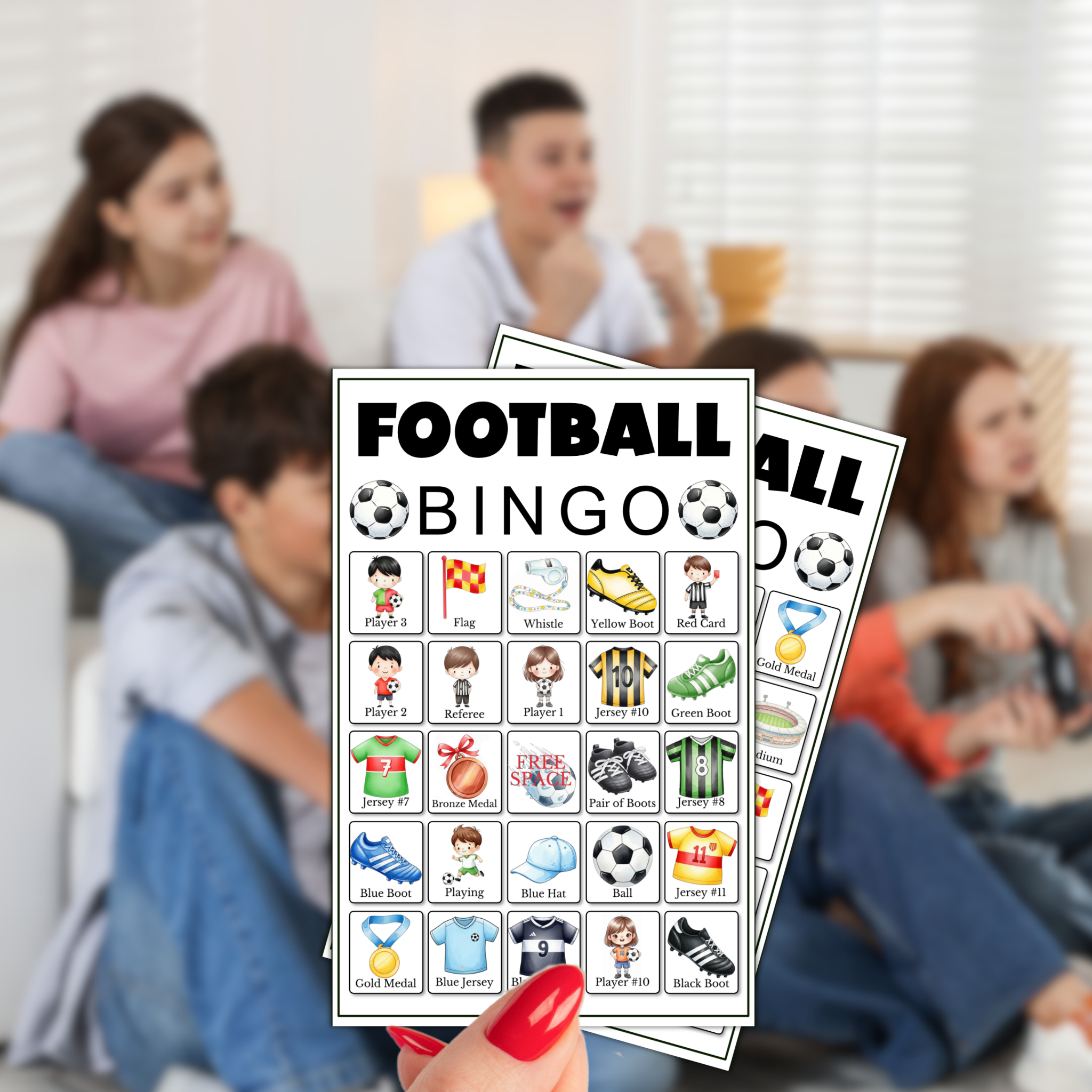 Football (Soccer) Players Bingo Game
