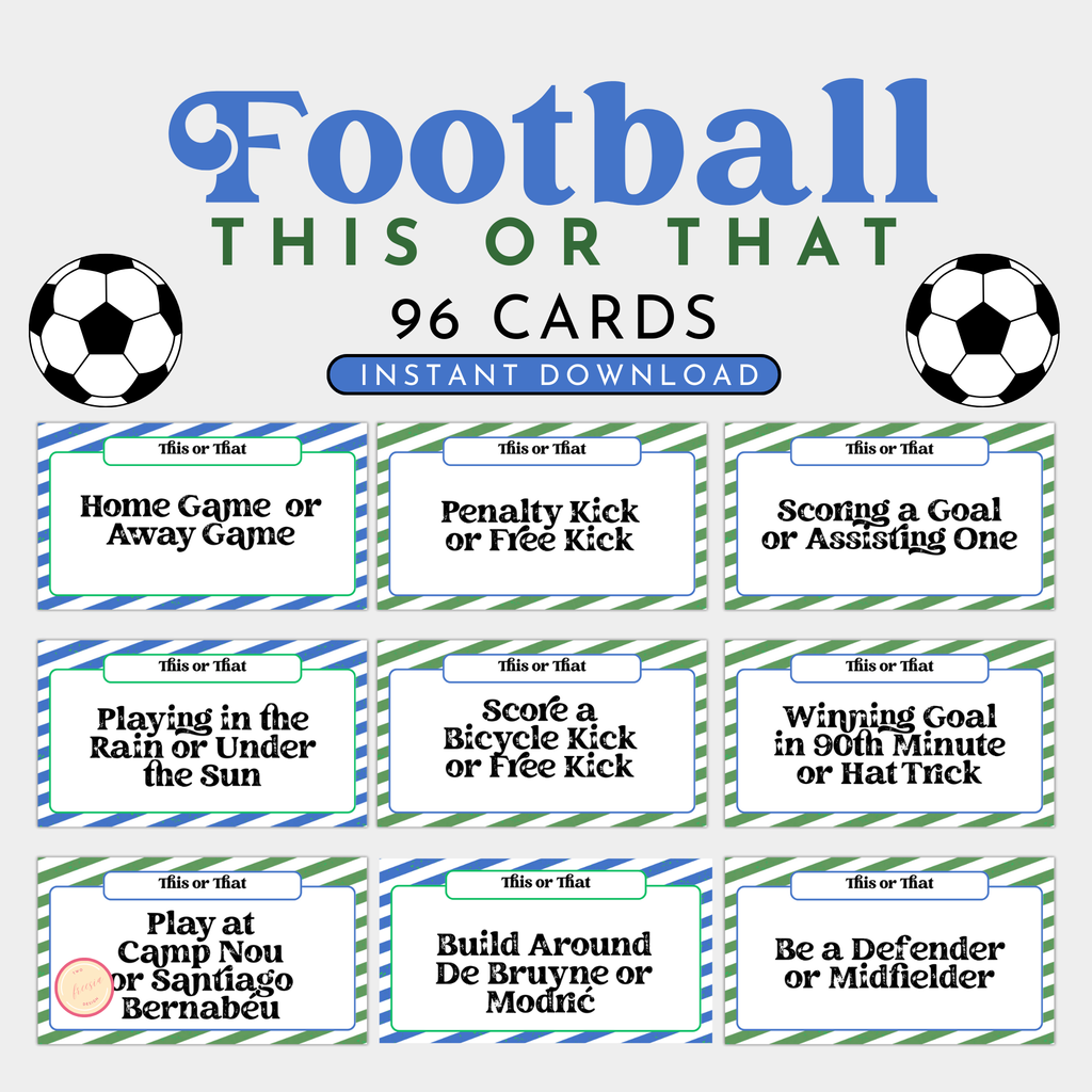 Football (Soccer) This or That Game
