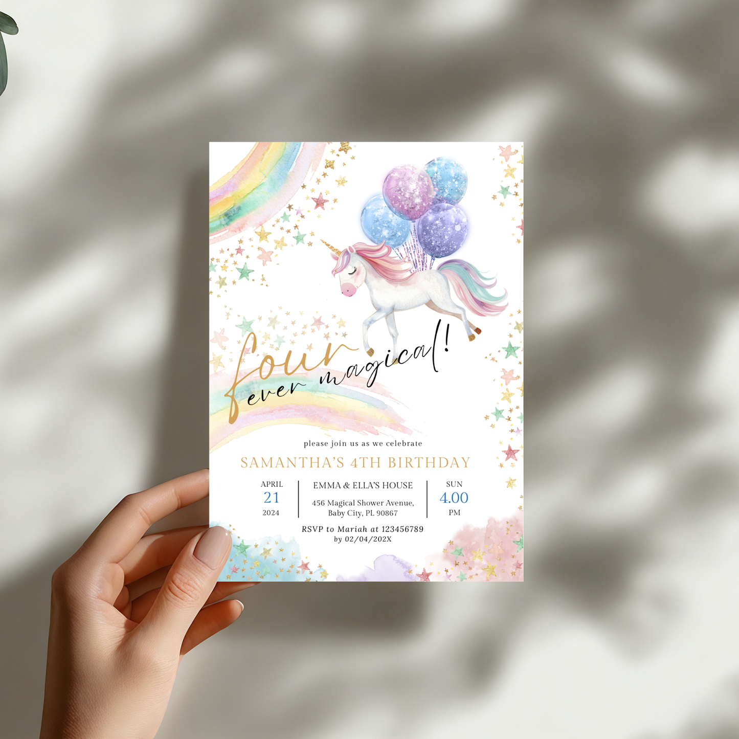 Four Ever Magical Invitation