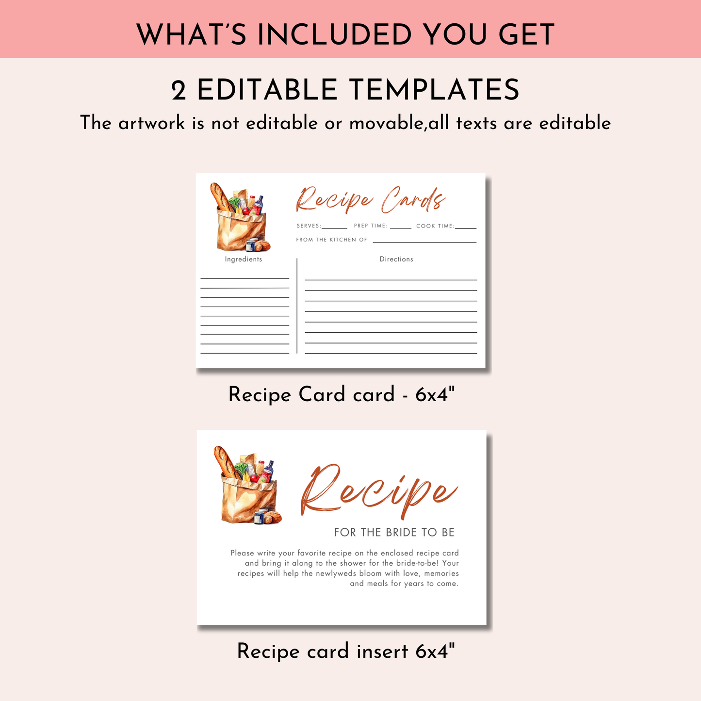 She's Off The Market Recipe Card