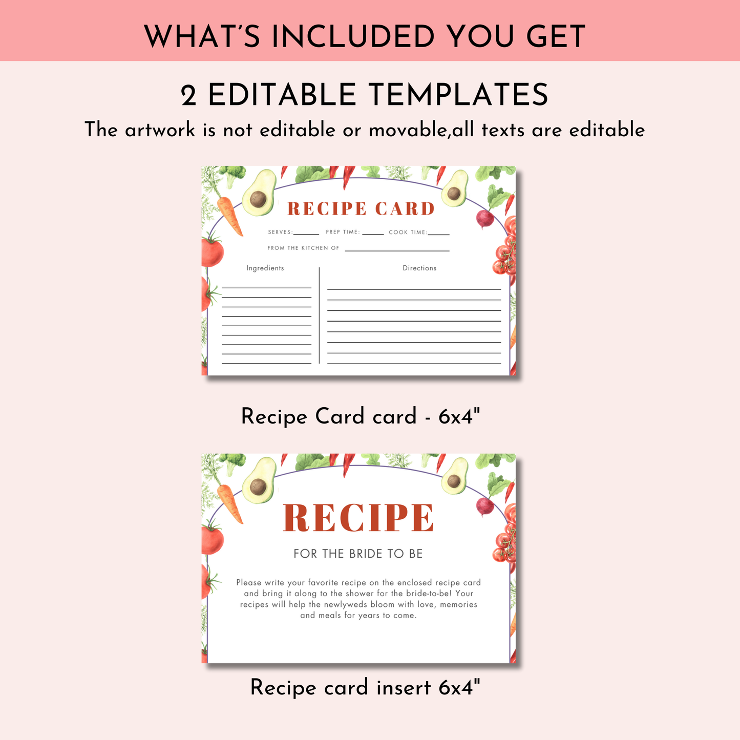 Fresh Off The Market Recipe Card