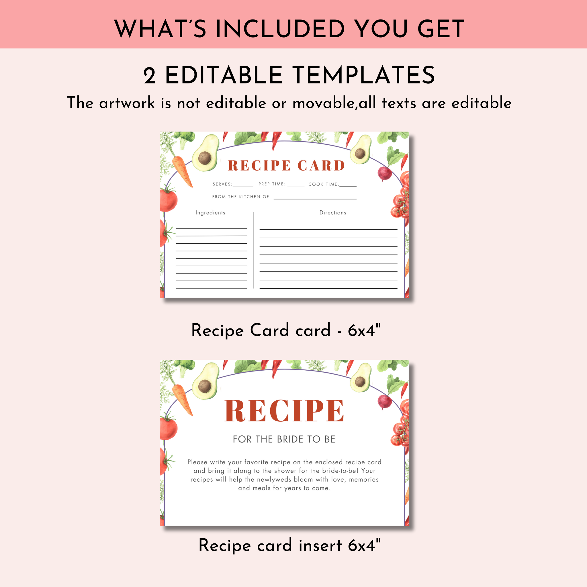 Fresh Off The Market Recipe Card