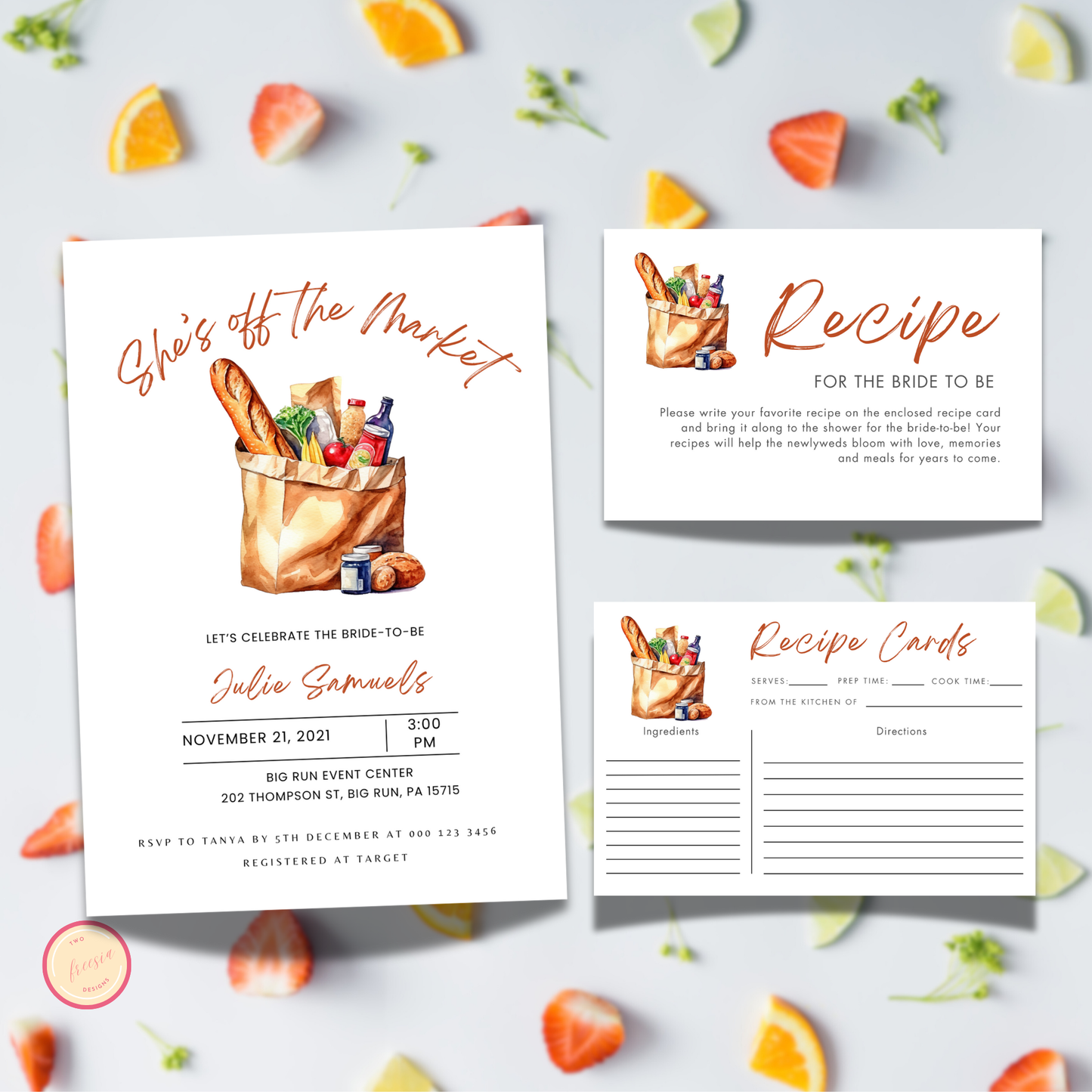 She's Off the Market Invitation Bundle