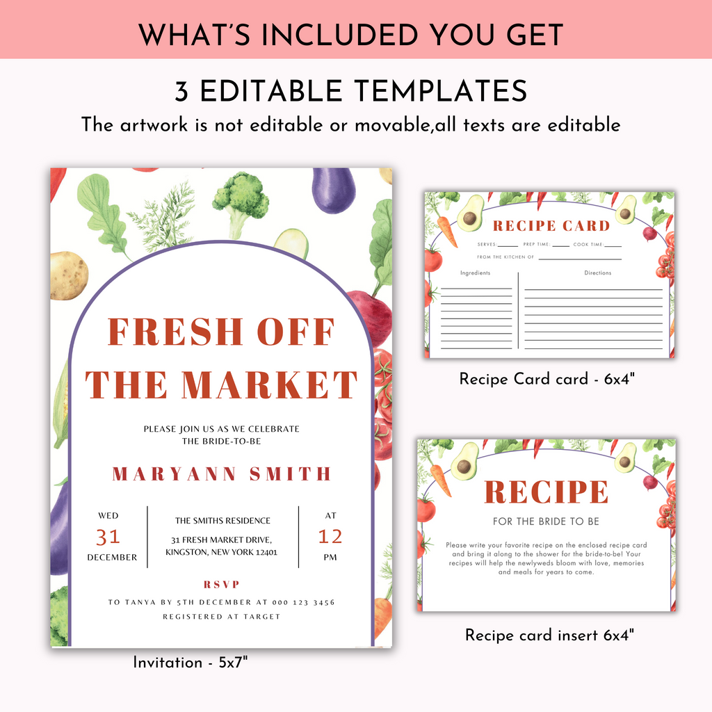 Fresh Off The Market Invitation Bundle