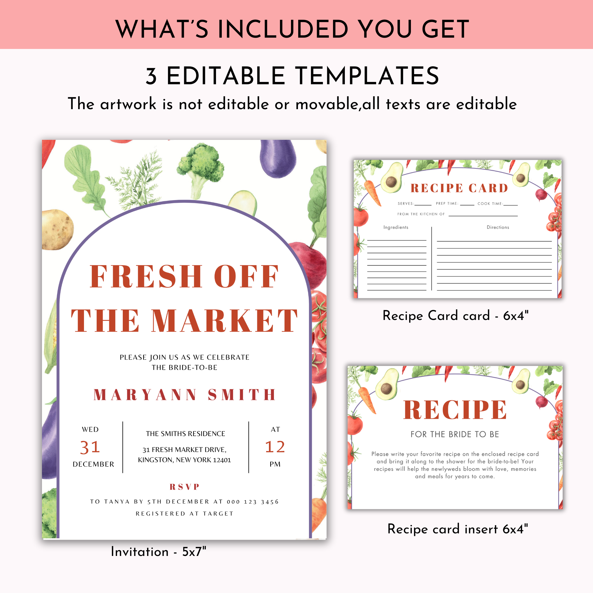 Fresh Off The Market Invitation Bundle