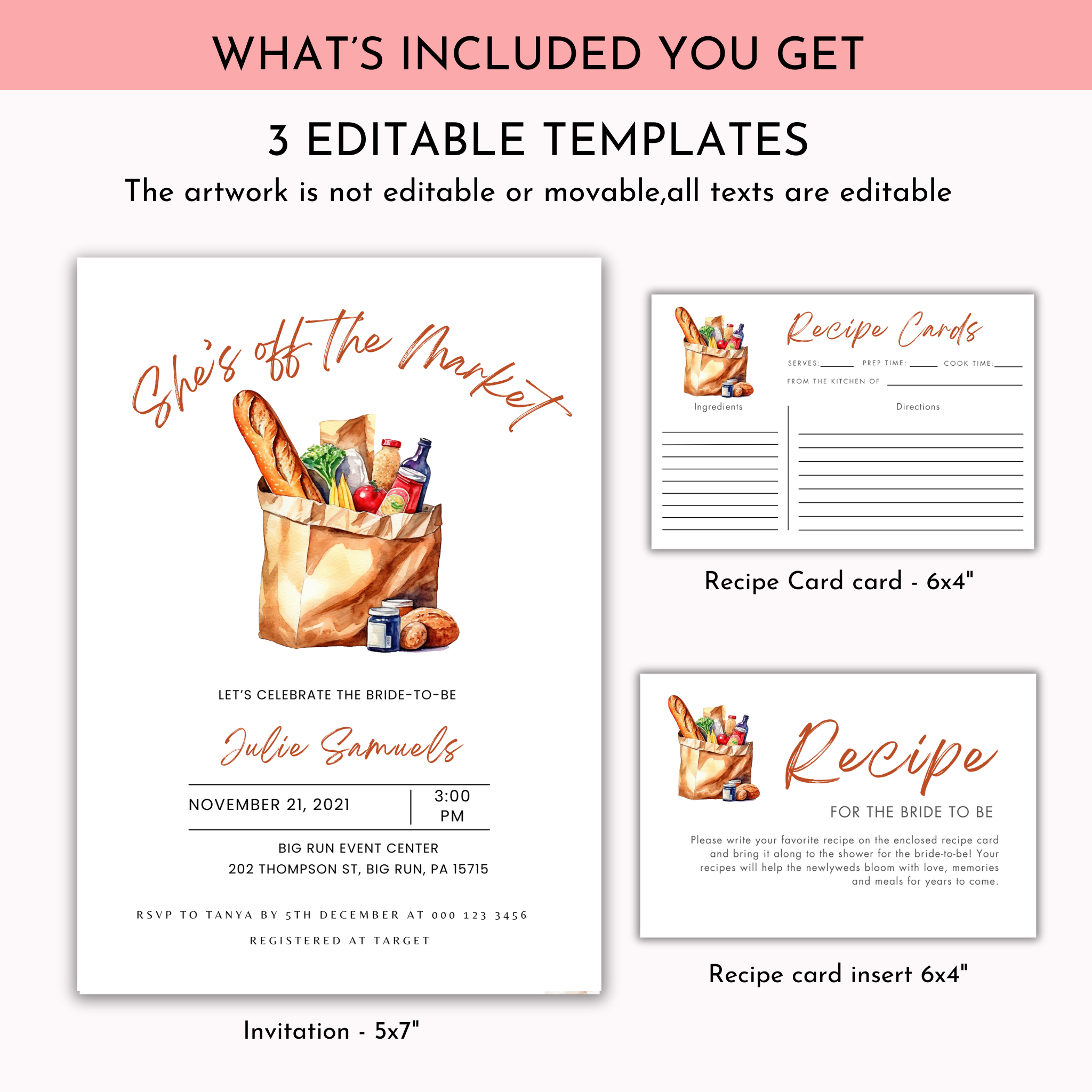She's Off the Market Invitation Bundle