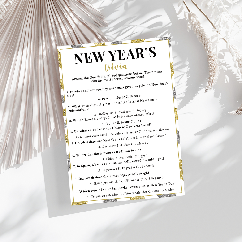 New Year's Trivia Game