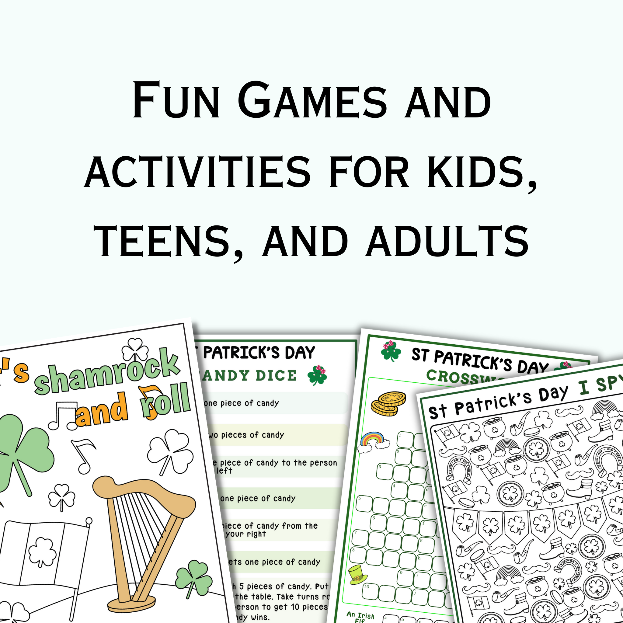 St Patrick's Day Game and Activity Bundle