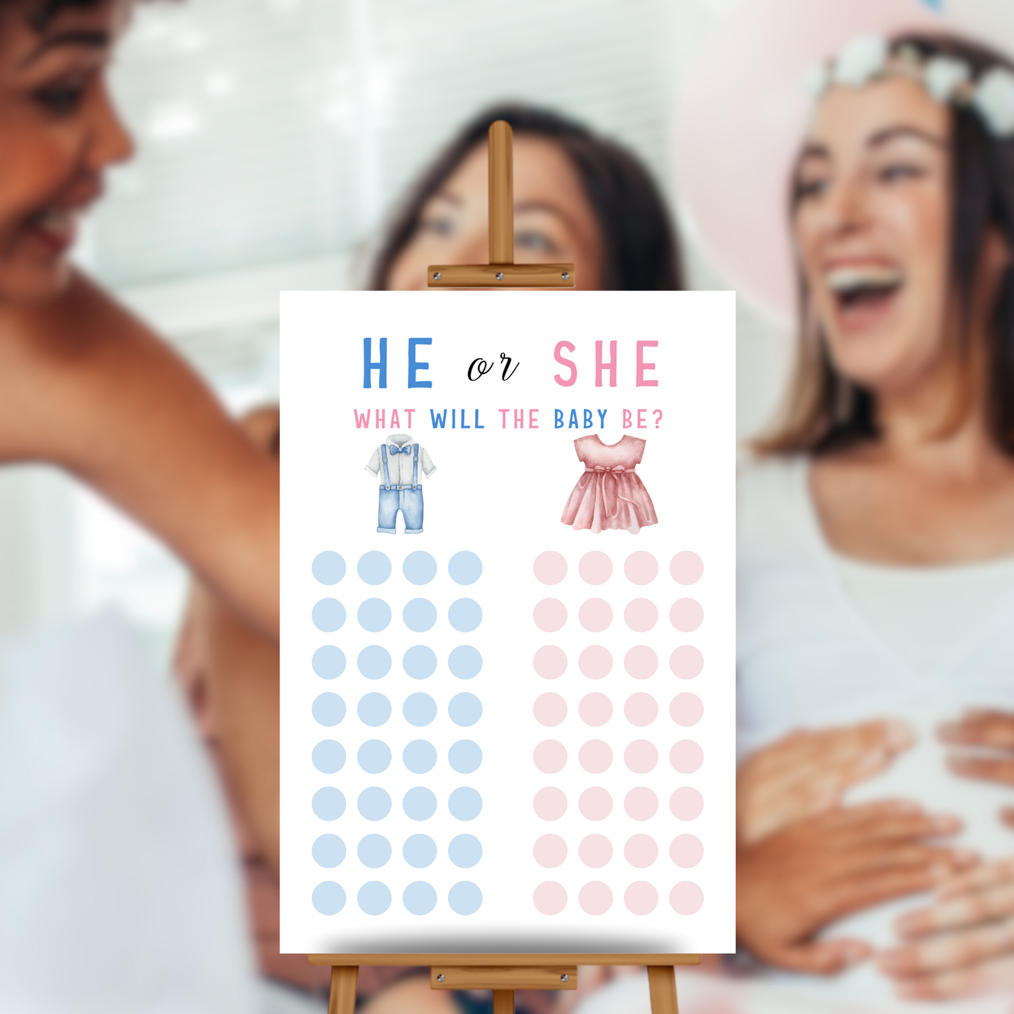 Gender Reveal Voting Game - Baby Clothes