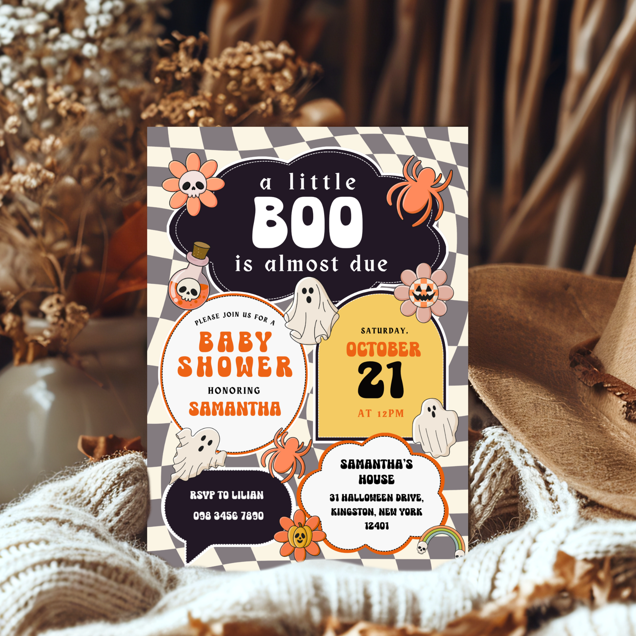 Little Boo Shower Invitation Bundle