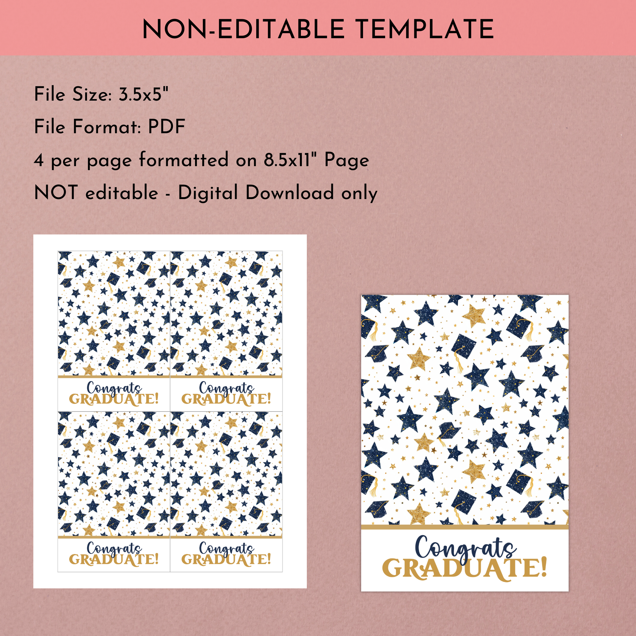 Graduation Cookie Card