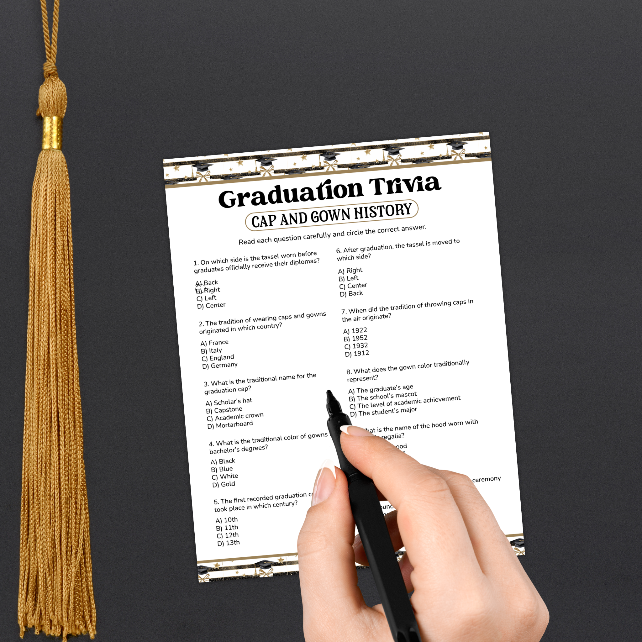 Graduation Cap & Gown Trivia
