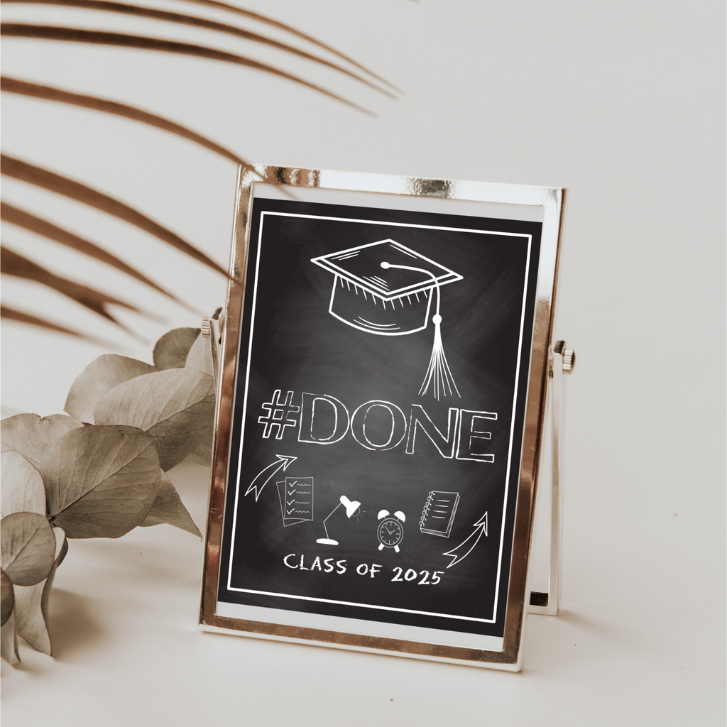 Done Graduation Party Table Sign