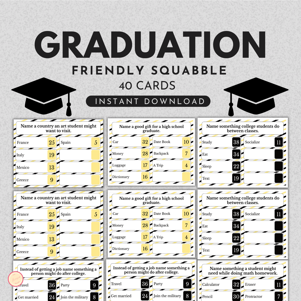 Graduation Friendly Squabble Game