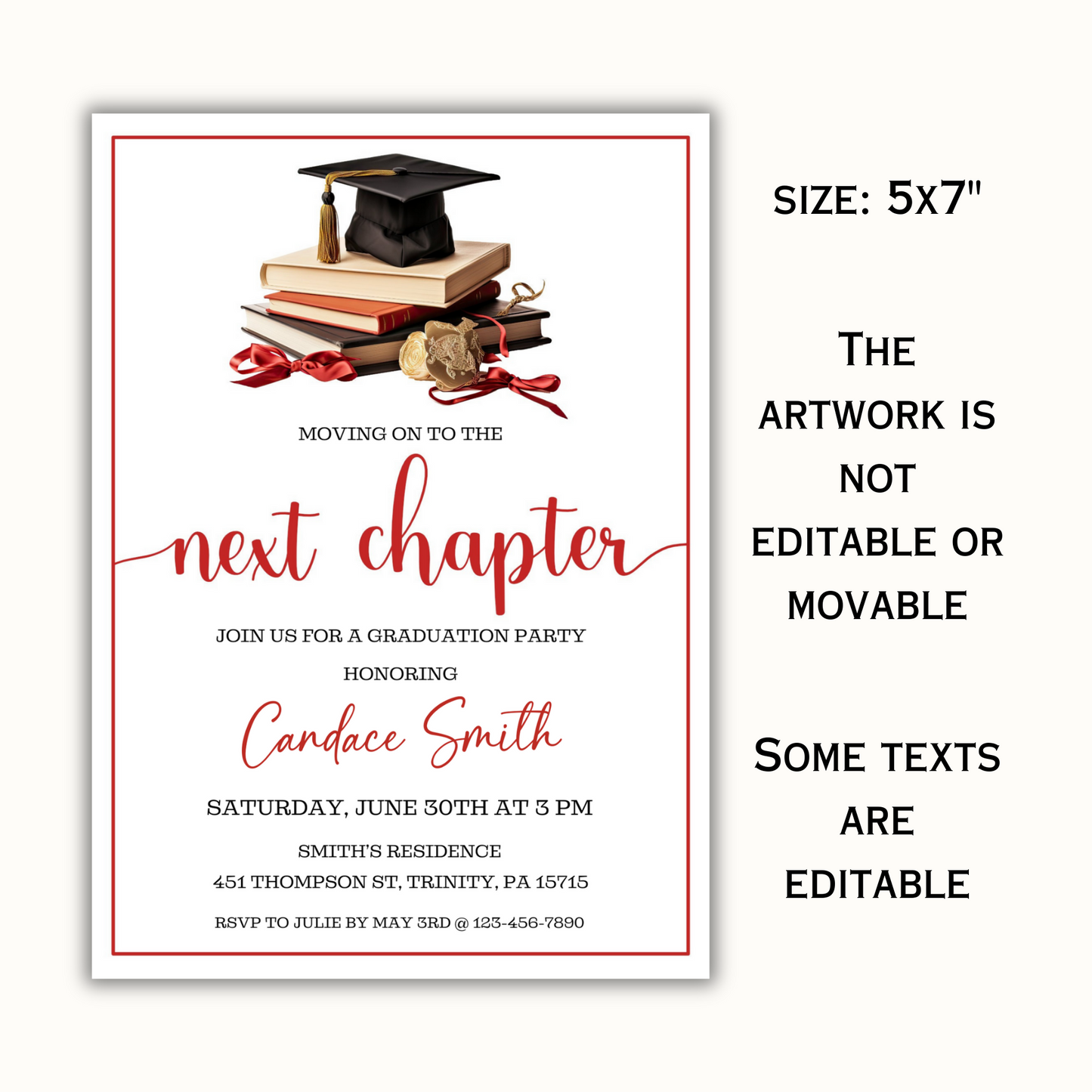 Graduation Party Invite - Next Chapter