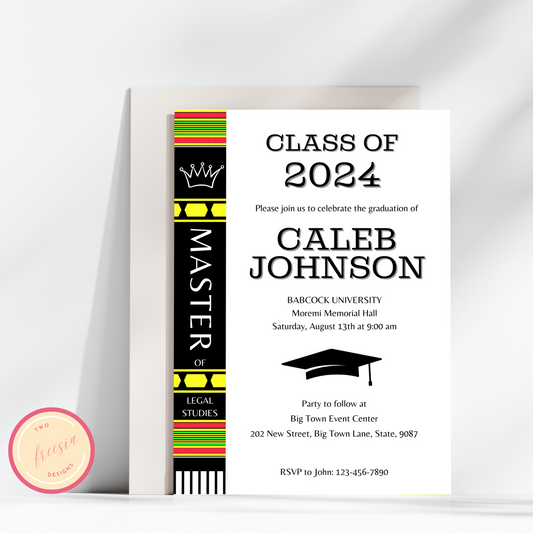 Graduation Invitation Template - Senior College Grad