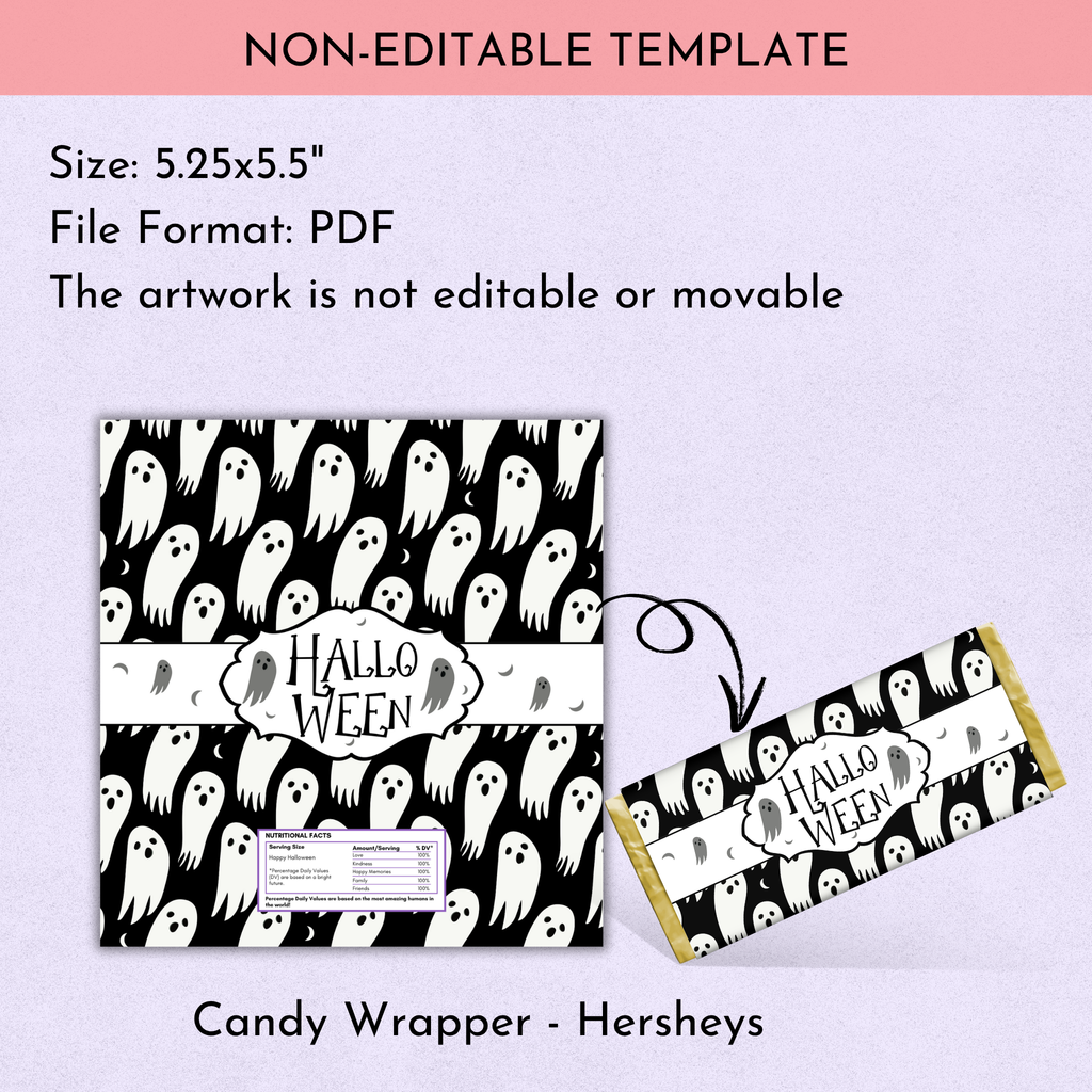 Halloween Chocolate Wrapper Printable 02