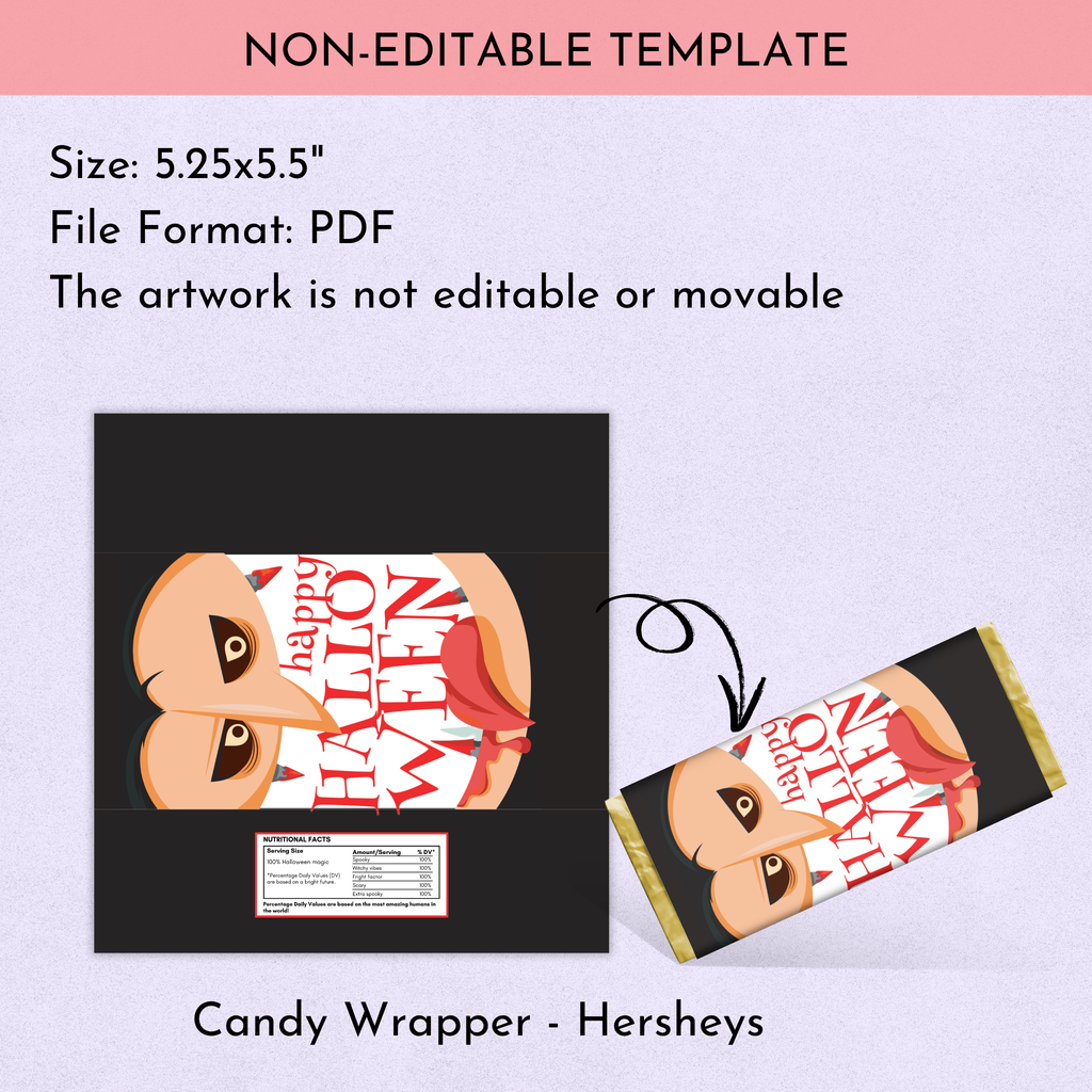 Halloween Choc Wrapper