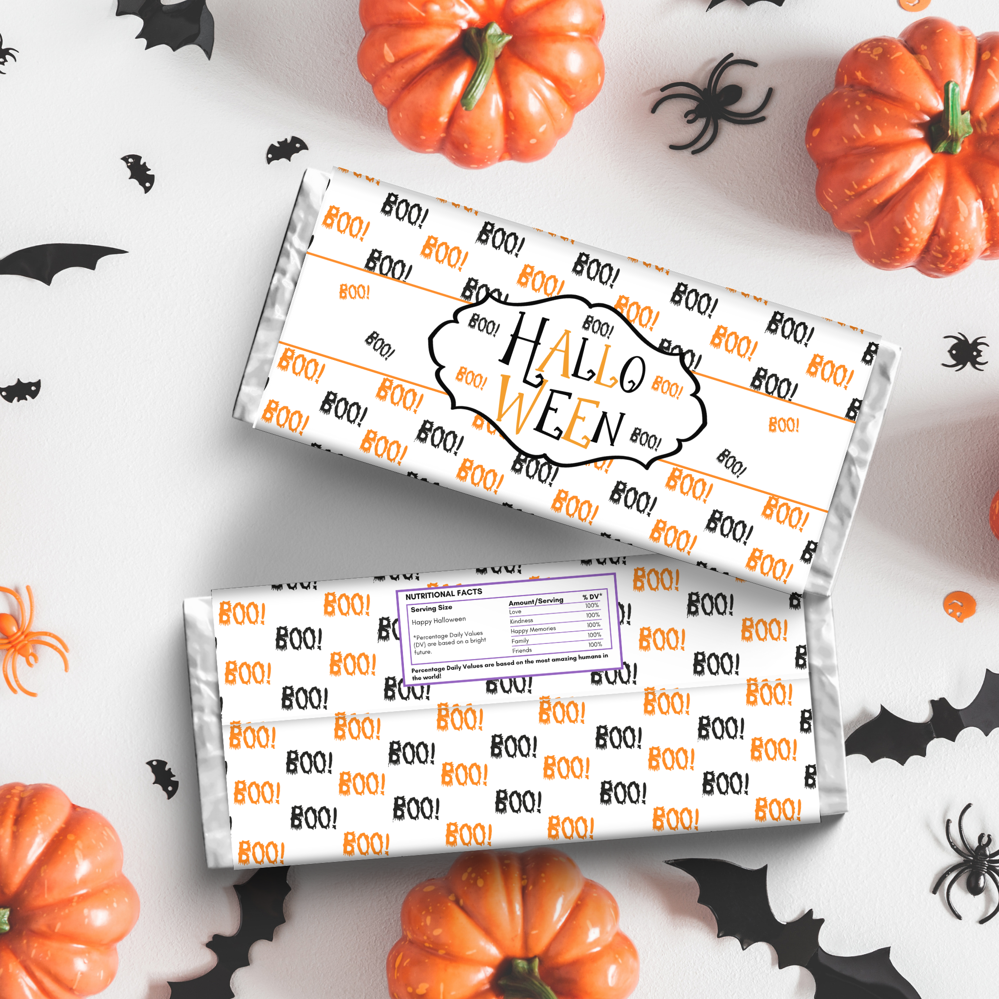 Halloween Chocolate Wrapper Printable 01