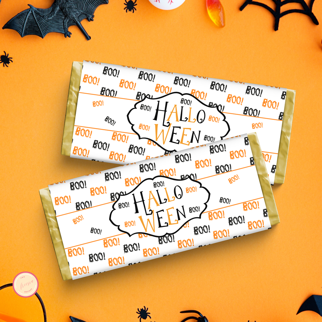 Halloween Chocolate Wrapper Printable 01