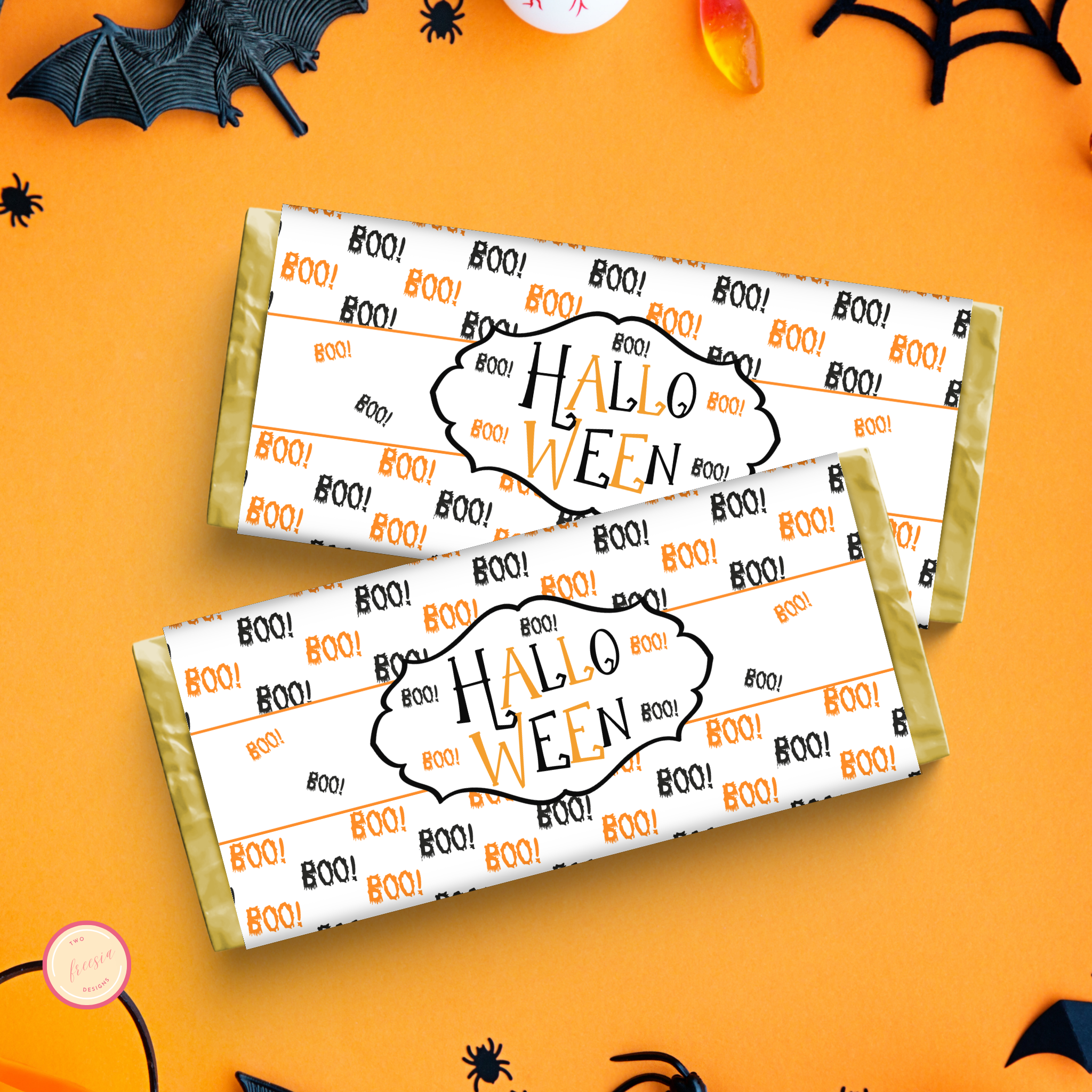 Halloween Chocolate Wrapper Printable 01