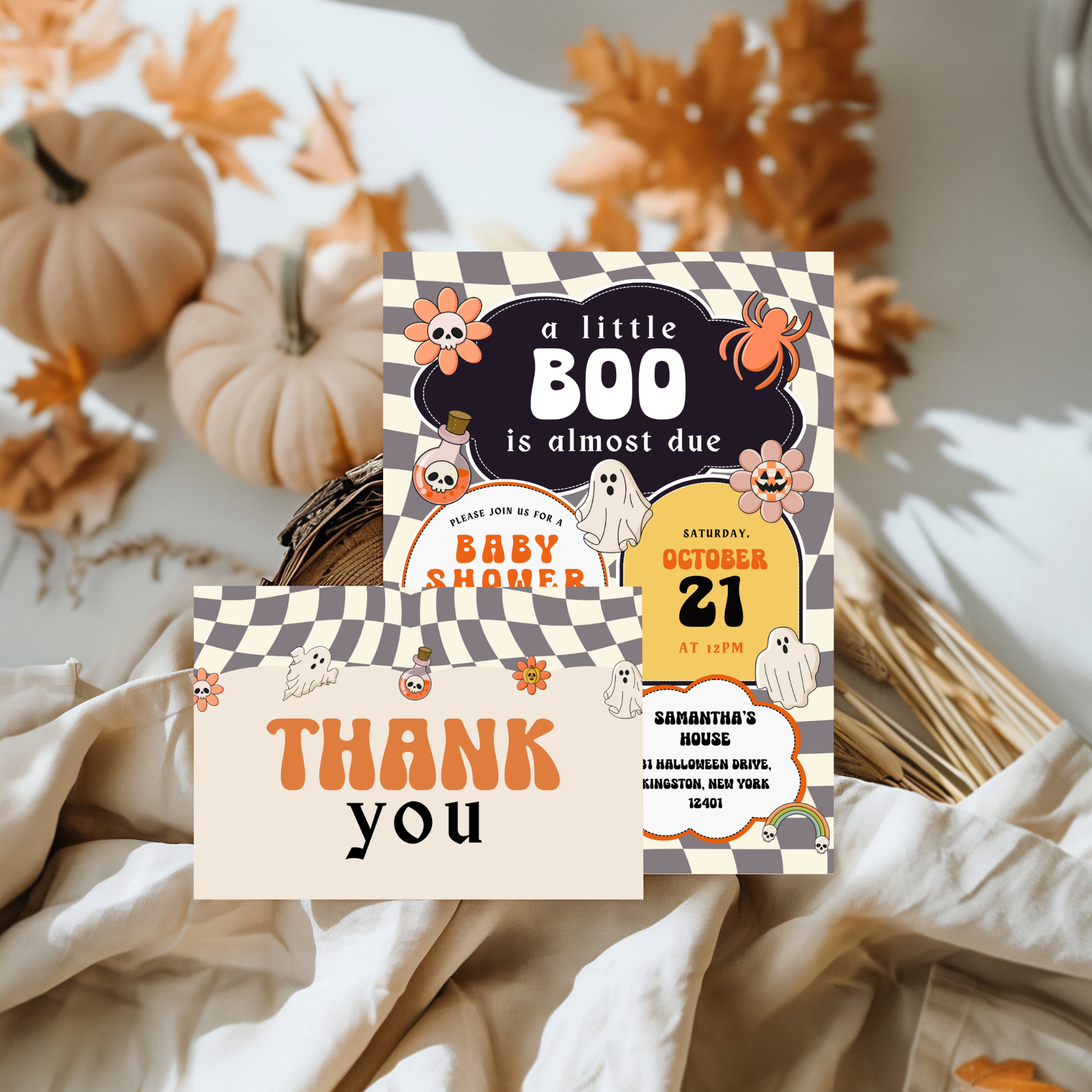 Little Boo Shower Invitation Bundle