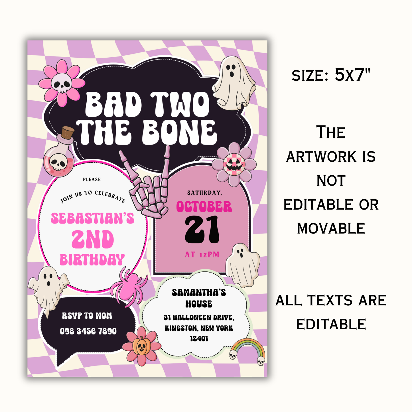 Bad Two the Bone | Groovy Pink