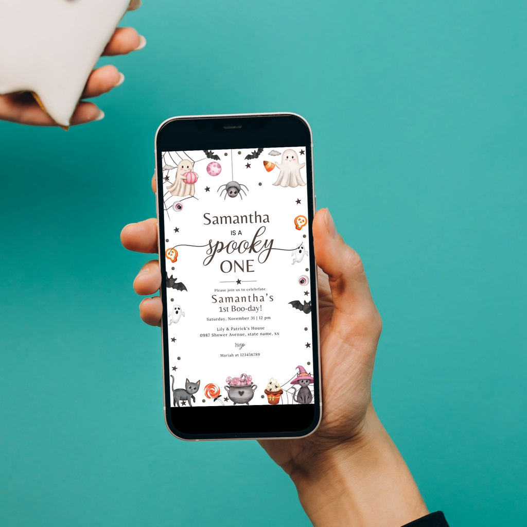 Spooky One Birthday Invitation