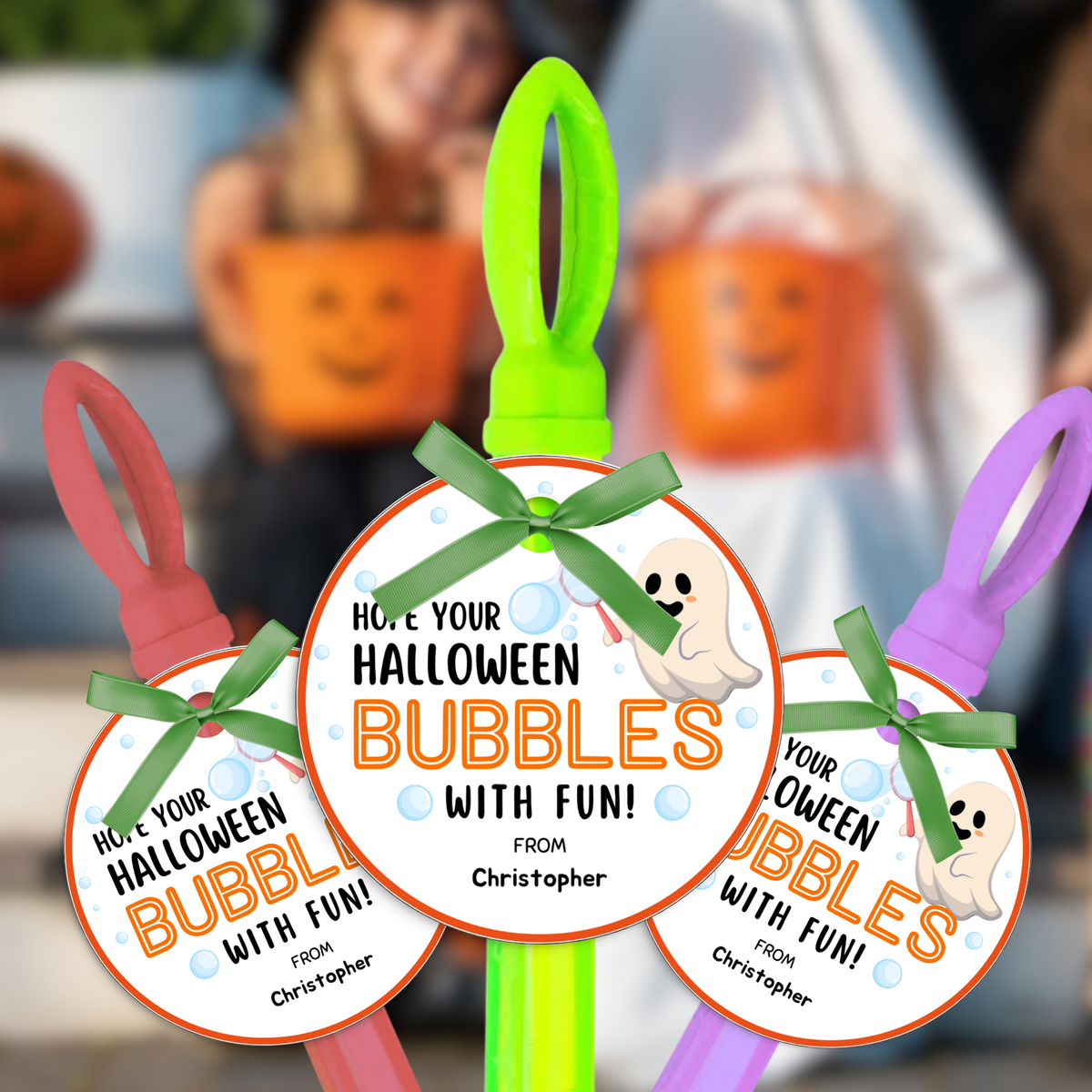 Halloween Bubbles Tag