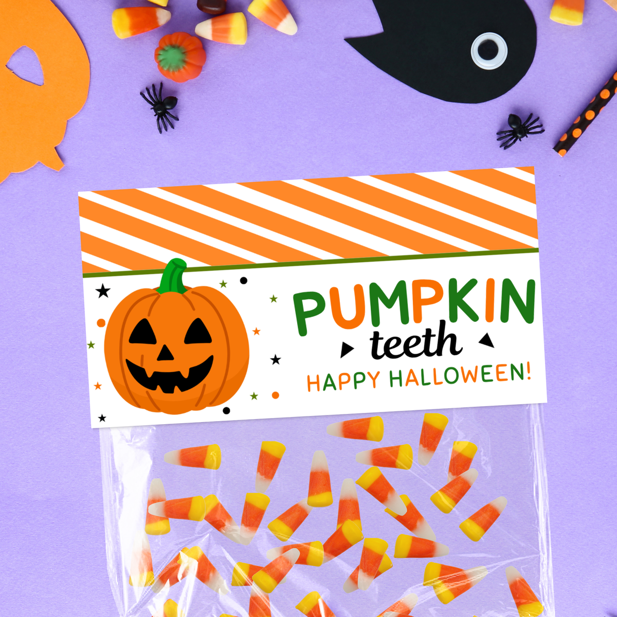 Pumpkin Teeth Bag Topper