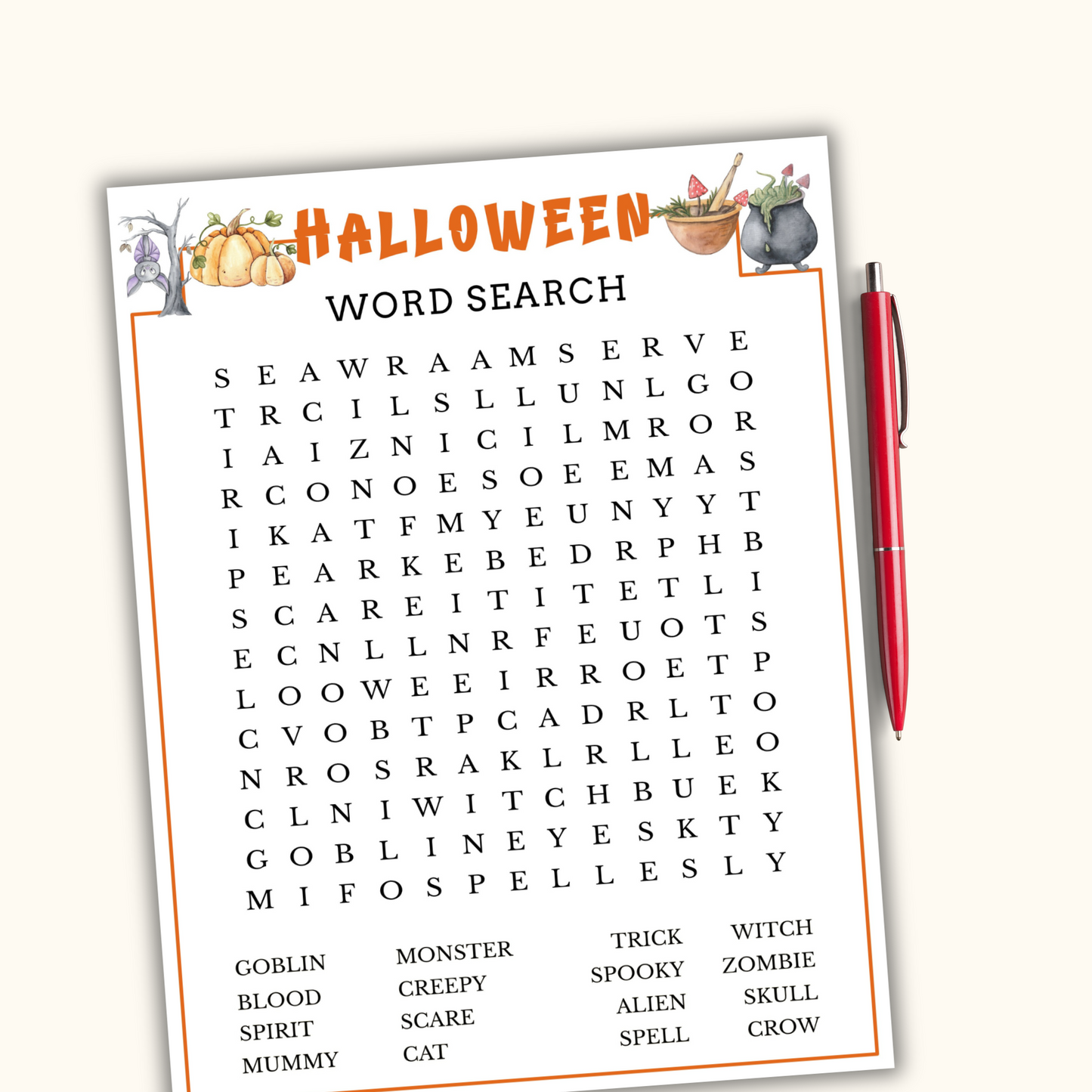 Halloween Party Games - 15 Printable Games