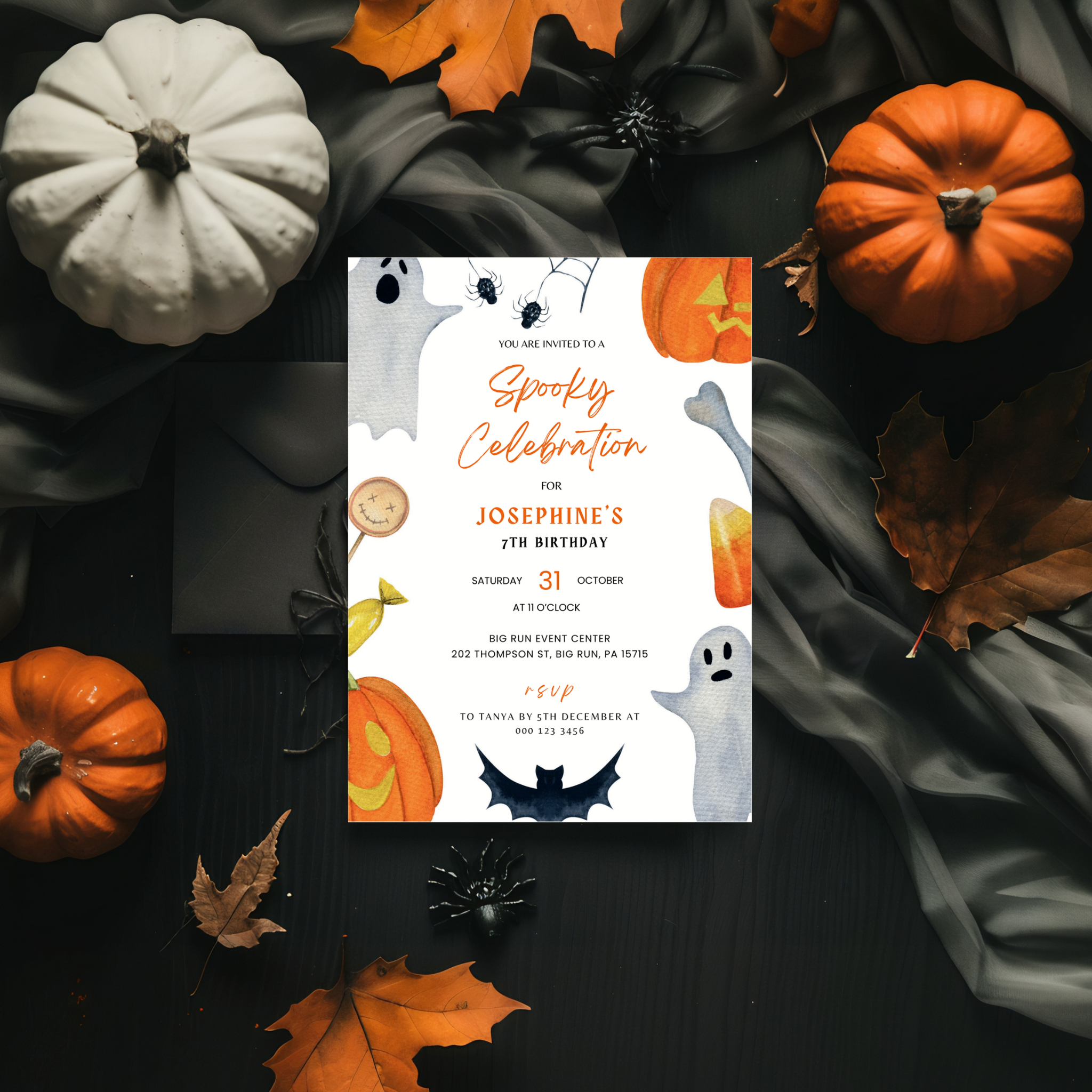 Spooky Celebration Birthday Invitation