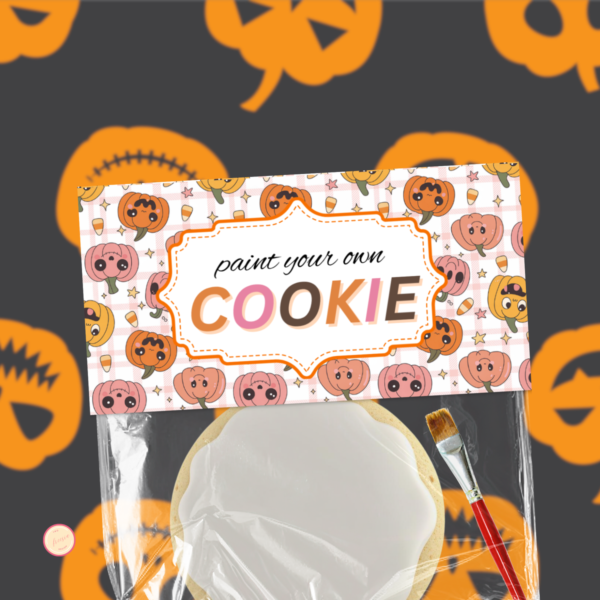 Halloween PYO Cookie Bag Topper 02