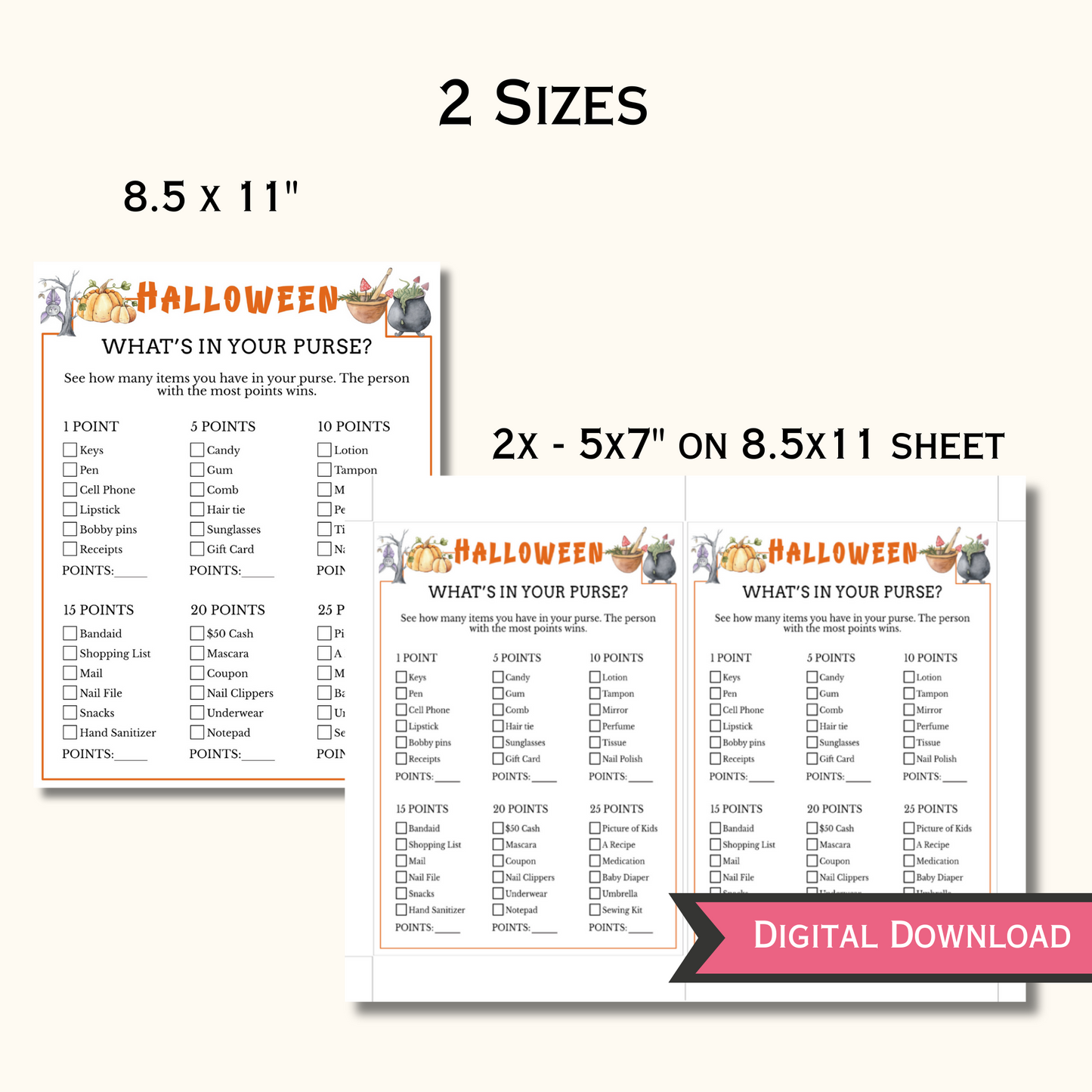 Halloween Party Games - 15 Printable Games