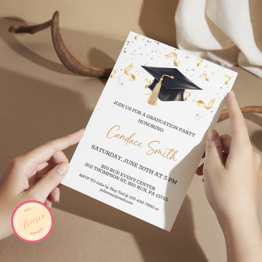 Graduation Invitation Template - College/High School Grad