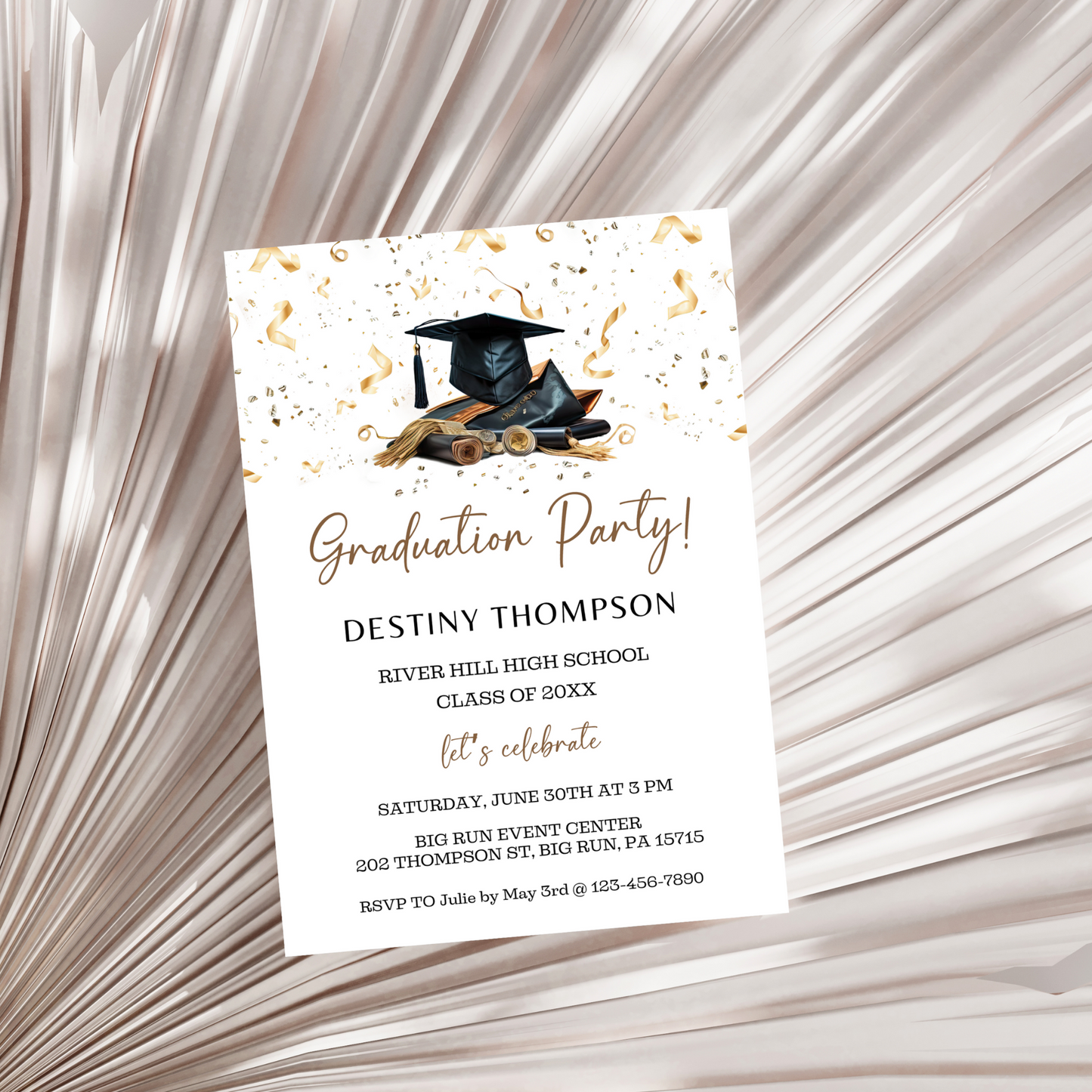 Graduation Invitation Template - High School/College