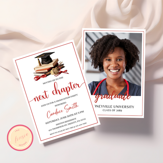 Graduation Party Invite - Next Chapter