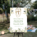 First Holy Communion Welcome Sign - Green