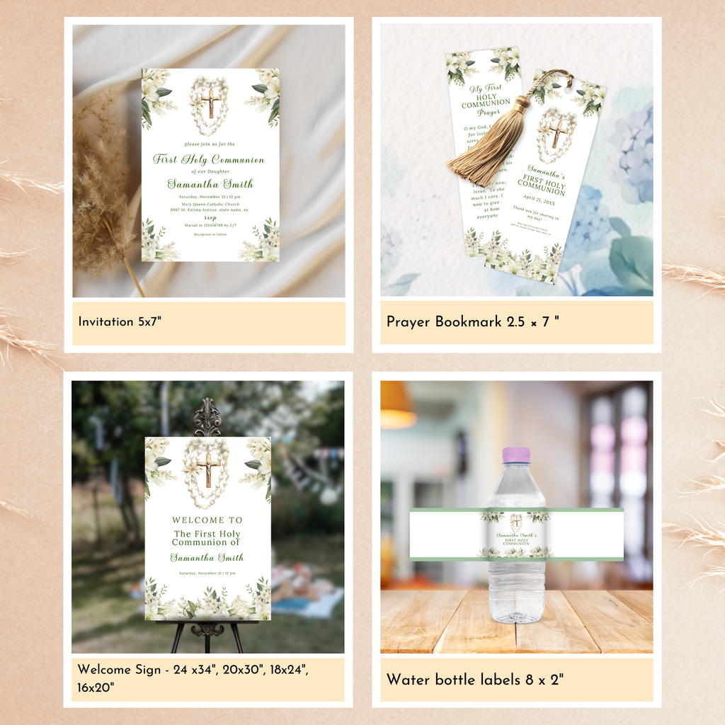 First Holy Communion Celebration Bundle - Green