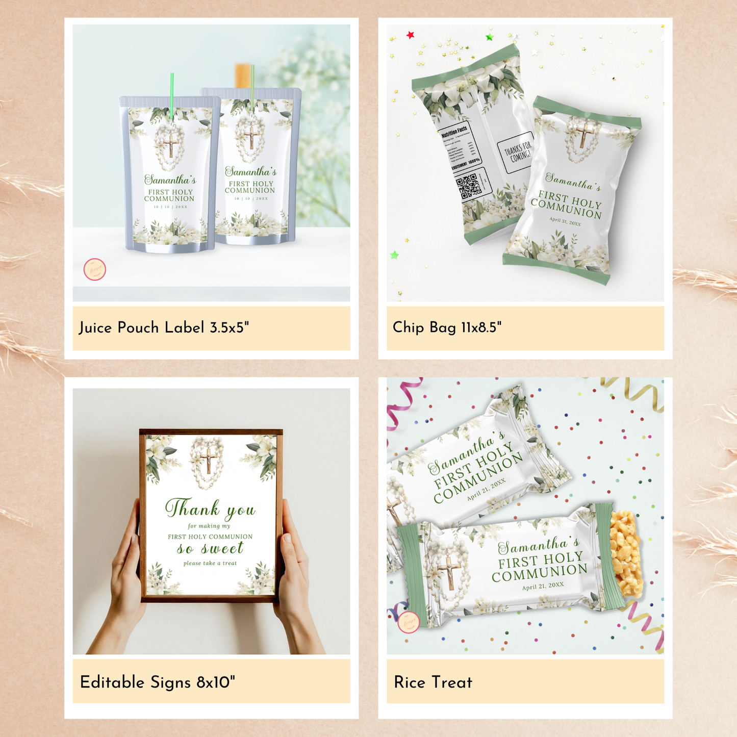 First Holy Communion Celebration Bundle - Green