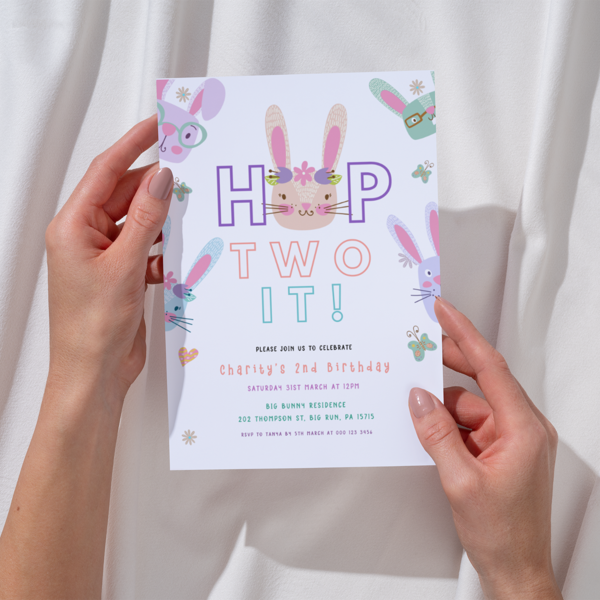 Hop Two It Birthday Invitation Template